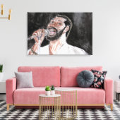 Teddy Pendergrass Canvas Afdruk (Insitu (Woonkamer))