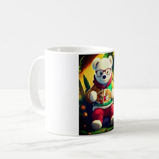 Teddy Père Noël Graphic Mug (Devant gauche)
