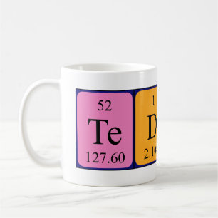 Teddy périodique nom de la table mug