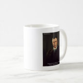 Teddy Roosevelt "Believe in Self" Citaat Gifts/T - Koffiemok (Voorkant rechts)