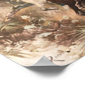 Teddy Roosevelt en The Rough Riders Charging Poster (Hoek)