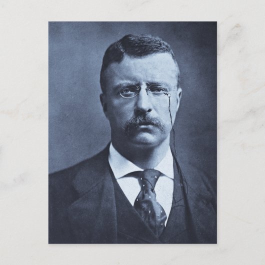 Teddy Roosevelt  Glass Magic Lantern Slide Briefkaart (Voorkant)