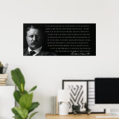 TEDDY ROOSEVELT - MAN in de ARENA - 1910 Poster (Thuiskantoor)