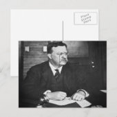 Teddy Roosevelt op het werk in 1912 Briefkaart (Voorkant / Achterkant)