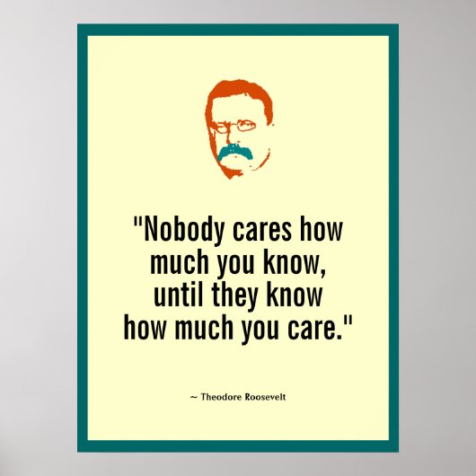 Teddy Roosevelt Poster (Voorkant)