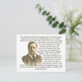 Teddy Roosevelt Quote Briefkaart (Staand voorkant)