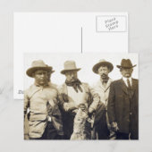 Teddy Roosevelt Wolf Hunting, 1905 Briefkaart (Voorkant / Achterkant)