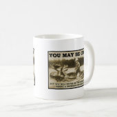 Teddy sur un orignal Mug drôle (Devant droit)