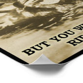 Teddy sur une affiche drôle d'orignal (Coin)