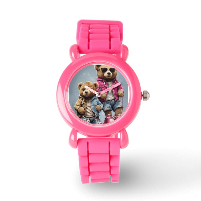 Teddy Tandem Tijdstuk Horloge (Voorkant)