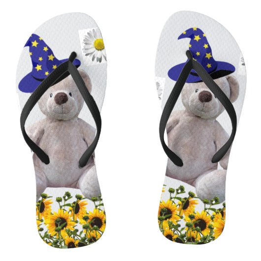 Teddy Teddy Teddy Bear tongs tournesol blanc (Semelle)