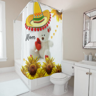 Teddy Teddy Teddy Tournesol rideau de douche