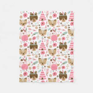 Teddy Teepee Fleece Deken