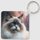 Teddy the Ragdoll Cat Sleutelhanger (Achterkant)