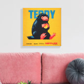Teddy Vintage Graphic Canvas Afdruk (Insitu (Woonkamer))