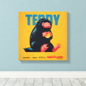 Teddy Vintage Graphic Canvas Afdruk (Insitu (Houten vloer))