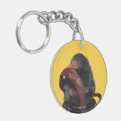 Teddy With Tie Graphic Sleutelhanger (Voorkant Links)