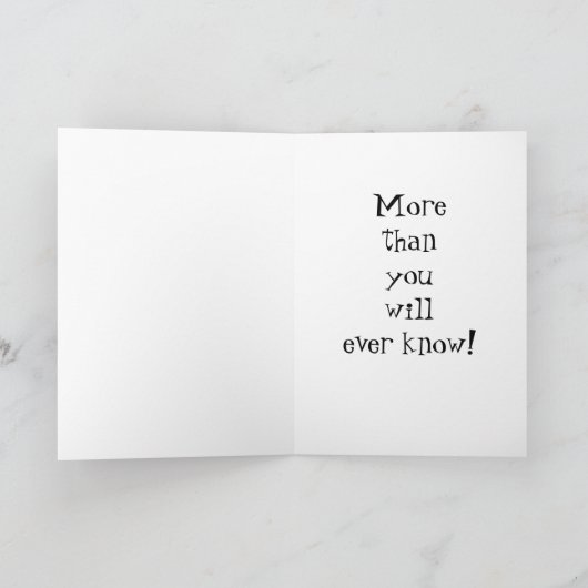 TEDDY ZEGT MEER DAN JE NOOIT WEET KAART (Binnen)