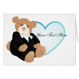 Teddybear Groom Kaart