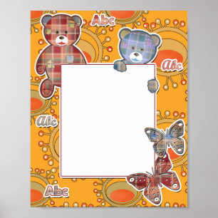 Teddybeer, baby poster