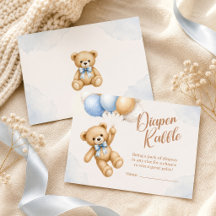 Teddybeer Baby Shower Luier Raffle