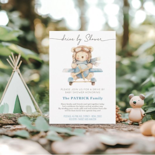 teddybeer | Baby shower per post Kaart