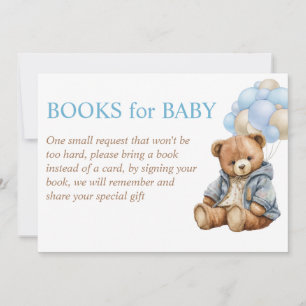 Teddybeer babyshower nauwelijks wachten boek verzo kaart