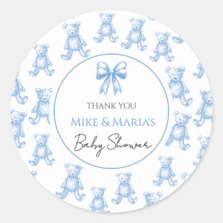 Teddybeer babyshower Sticker