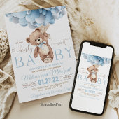 Teddybeer Babyshower Uitnodiging Wij Kunnen het Na