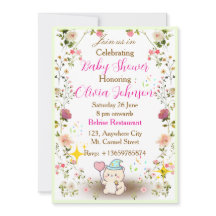 Teddybeer Babyshower Uitnodigingen