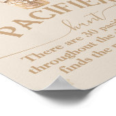 Teddybeer ballon Baby shower fopspeen Hunt Poster (Hoek)