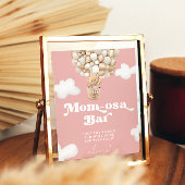 Teddybeer Ballonenshow Baby Meisje Moederdag Mo-mo Poster