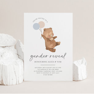 Teddybeer ballonnen Geslacht onthullen Kaart