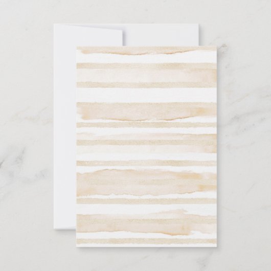 Teddybeer ballonnen Waterverf Beige Tan Bedankkaart (Achterkant)