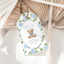 Teddybeer, Blauwe Strik, Blauwe Bloemen, Eerste Ve