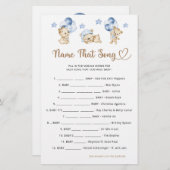 Teddybeer boy baby shower Naam Dat Song (Voorkant / Achterkant)