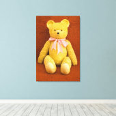 teddybeer canvas afdruk (Insitu (Houten vloer))