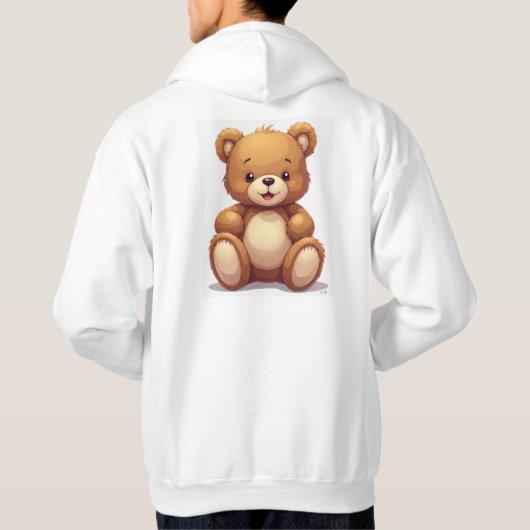 Teddybeer capuchon hoodie (Achterkant)