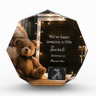 Teddybeer Cozy Night Zwangerschapsaankondiging cad Fotoblokken