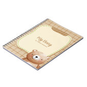 Teddybeer dagboek notitieboek (Linkerzijde)