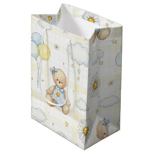 Teddybeer Daisytuin Patroon (15) Medium Cadeauzakje