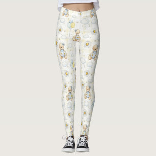 Teddybeer Dasiy Tuin Patroon (15) Leggings