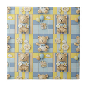 Teddybeer Dasiy Tuinpatroon (16) Tegeltje