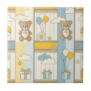 Teddybeer Dasiy Tuinpatroon (18) Tegeltje
