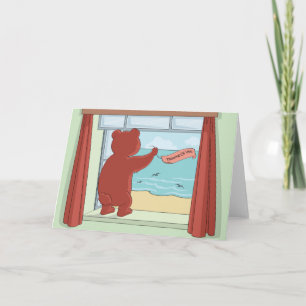Teddybeer die aan je denkt Miste je Schattige Kuns Kaart