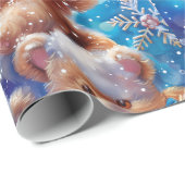 Teddybeer digitale kunst cadeaupapier (Rol Hoek)