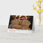 teddybeer door fireplace kaart (Gele Bloem)