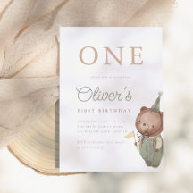 Teddybeer Eerste Verjaardagsfeestje