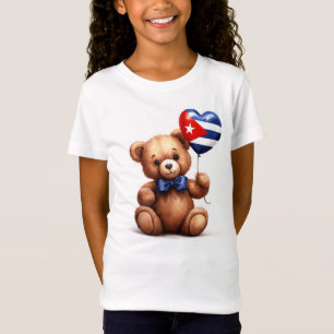teddybeer en ballon met de Cubaanse vlag. T-shirt