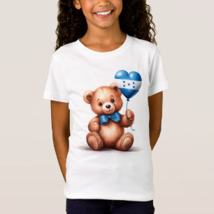 Teddybeer en ballon met de Hondurese vlag. T-shirt